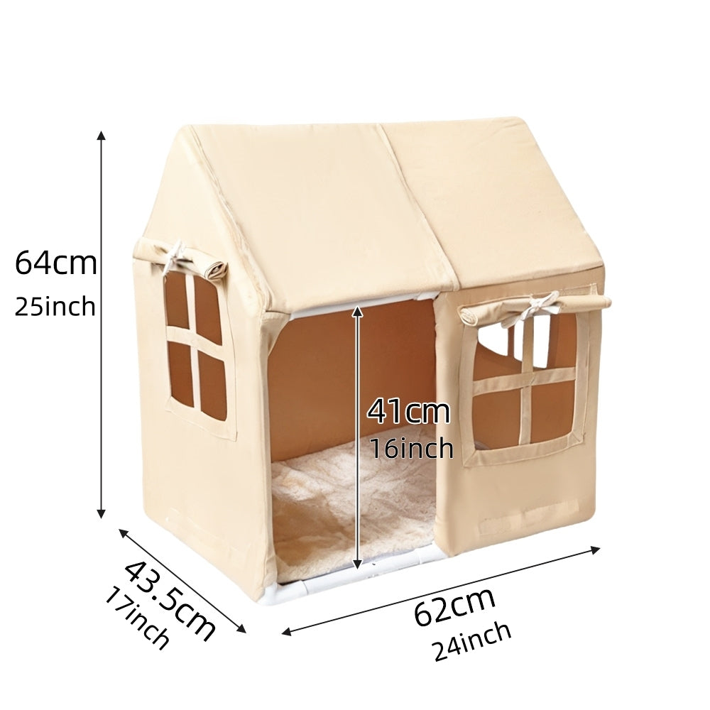 A Winter-Proof Enclosed Dog House That Provides a Cozy Sleeping Space for Pets, Suitable for All Seasons And Easy to Clean