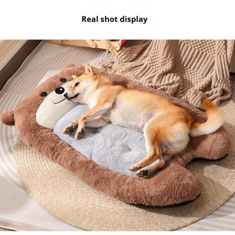 Ultra-Soft And Spacious Cat Mat - Ideal for Indoor Use, Extra-Thick for Ultimate Warmth in Winter! Machine-Washable with Exclusive Anti-Slip Base, Fits Cat And Dog Cages