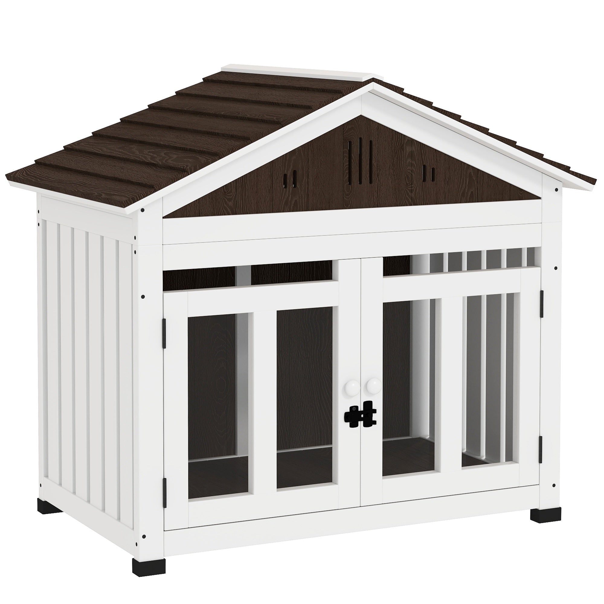 PawHut 40'L Dog House Outdoor Indoor for Small, Medium, Large Dogs
