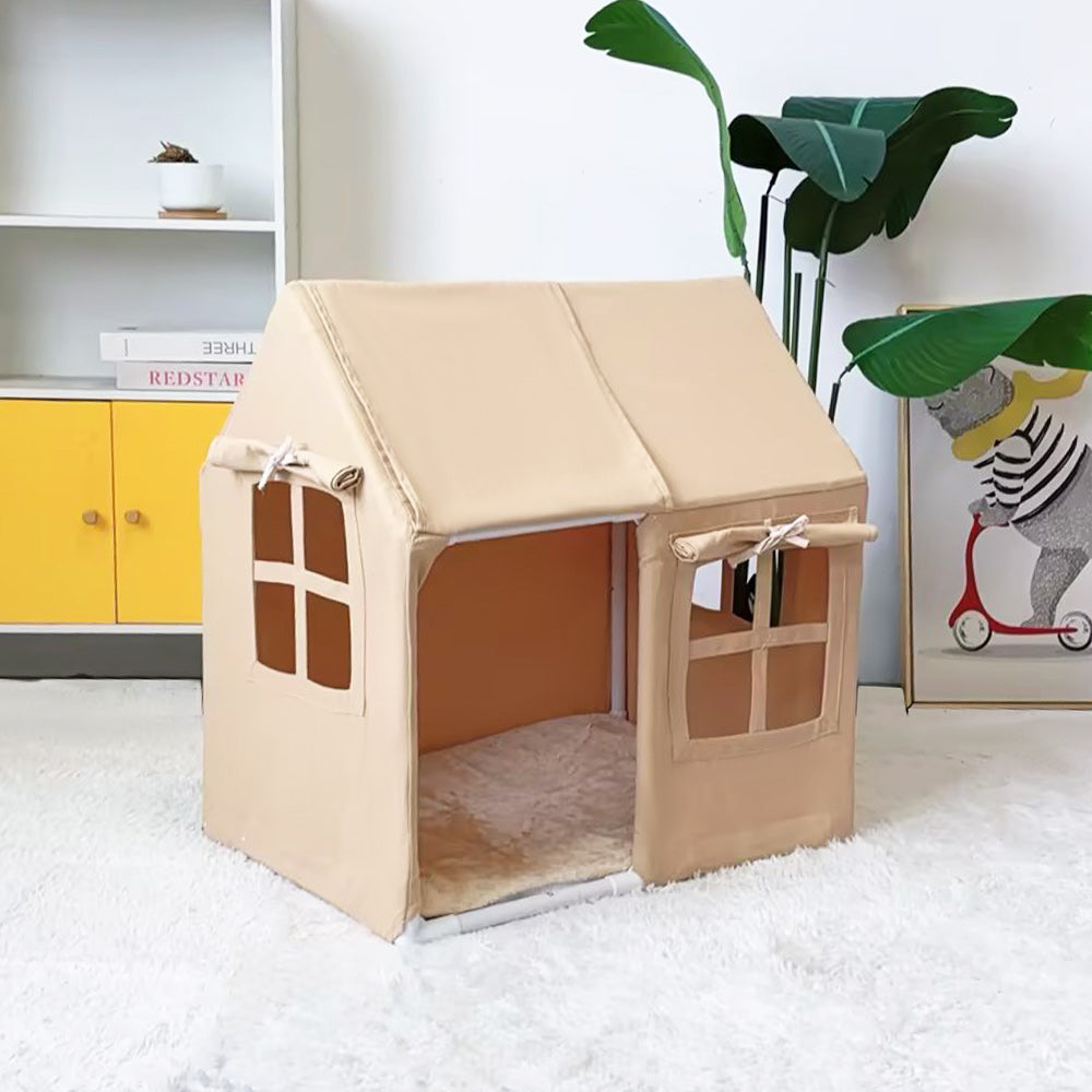 A Winter-Proof Enclosed Dog House That Provides a Cozy Sleeping Space for Pets, Suitable for All Seasons And Easy to Clean