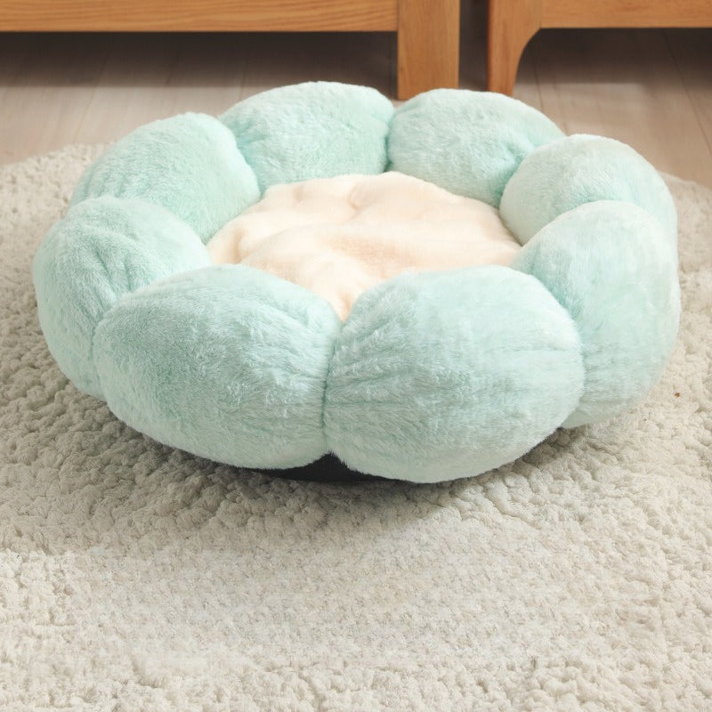 Ins Style Pet Bed, Thickened Plush Cat Bed, All-Season Pet Nest