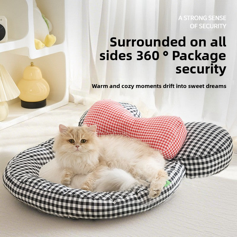 Summer Cute Cartoon Cat House All-Season Dog House Sleeping Nest New Cat House